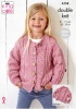 Knitting Pattern - King Cole 6154 - Simply Denim DK - Child's Sweater & Cardigan